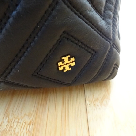 Tory Burch Fleming Triple Compartment Tote Black - Picture 5 of 8